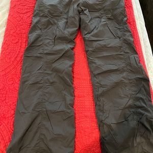 Lululemon Black Lined High Rise Wide Legged Pant Size 6 Regular